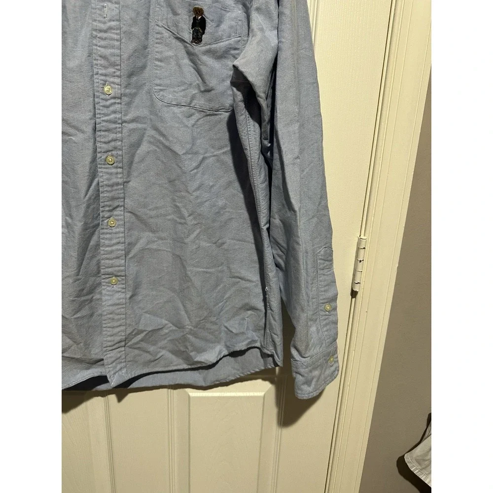 a Polo Ralph Lauren Classic Fit Polo Bear light blue oxford button-up shirt L